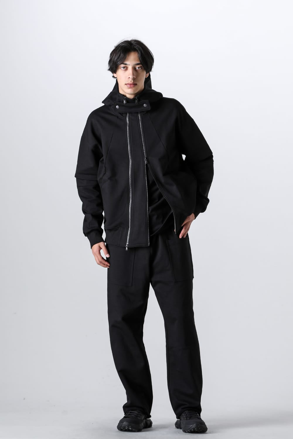 Sweat Wide Pants Black