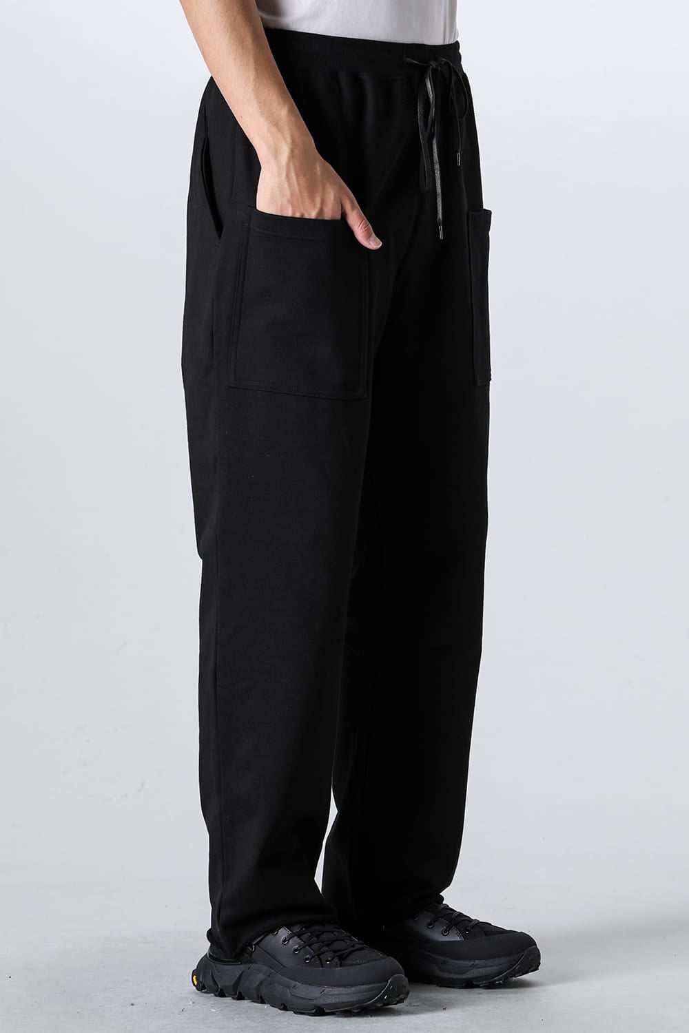 Sweat Wide Pants Black