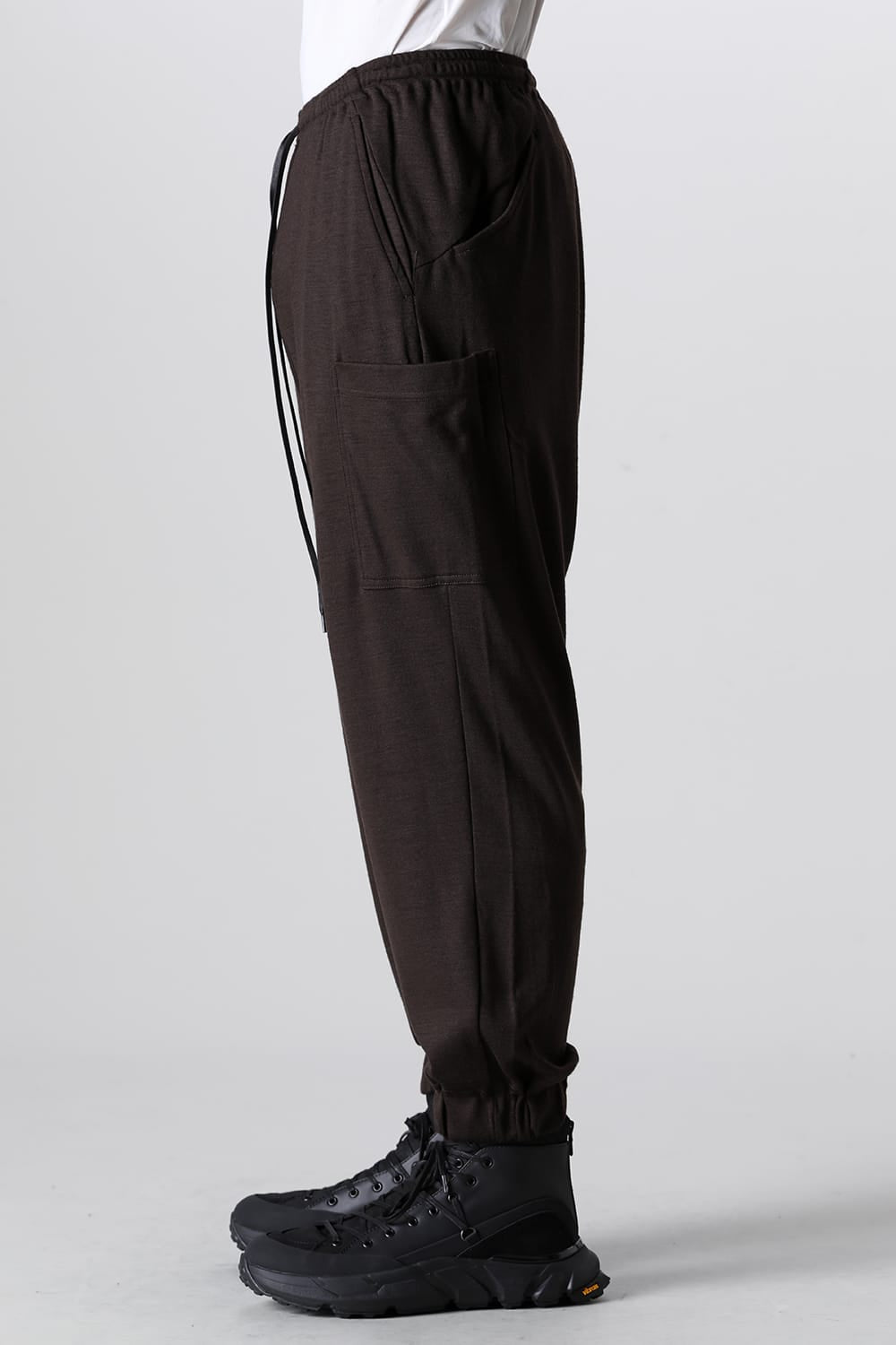 Wool Jersey Trousers Brown