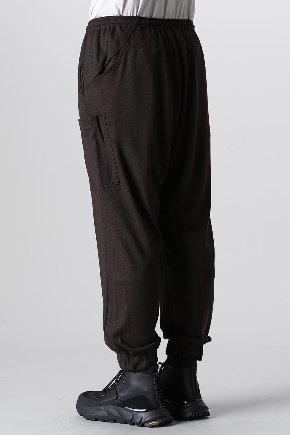 Wool Jersey Trousers Brown