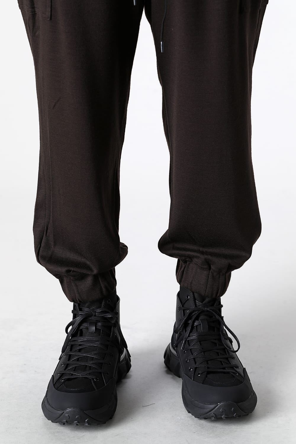 Wool Jersey Trousers Brown