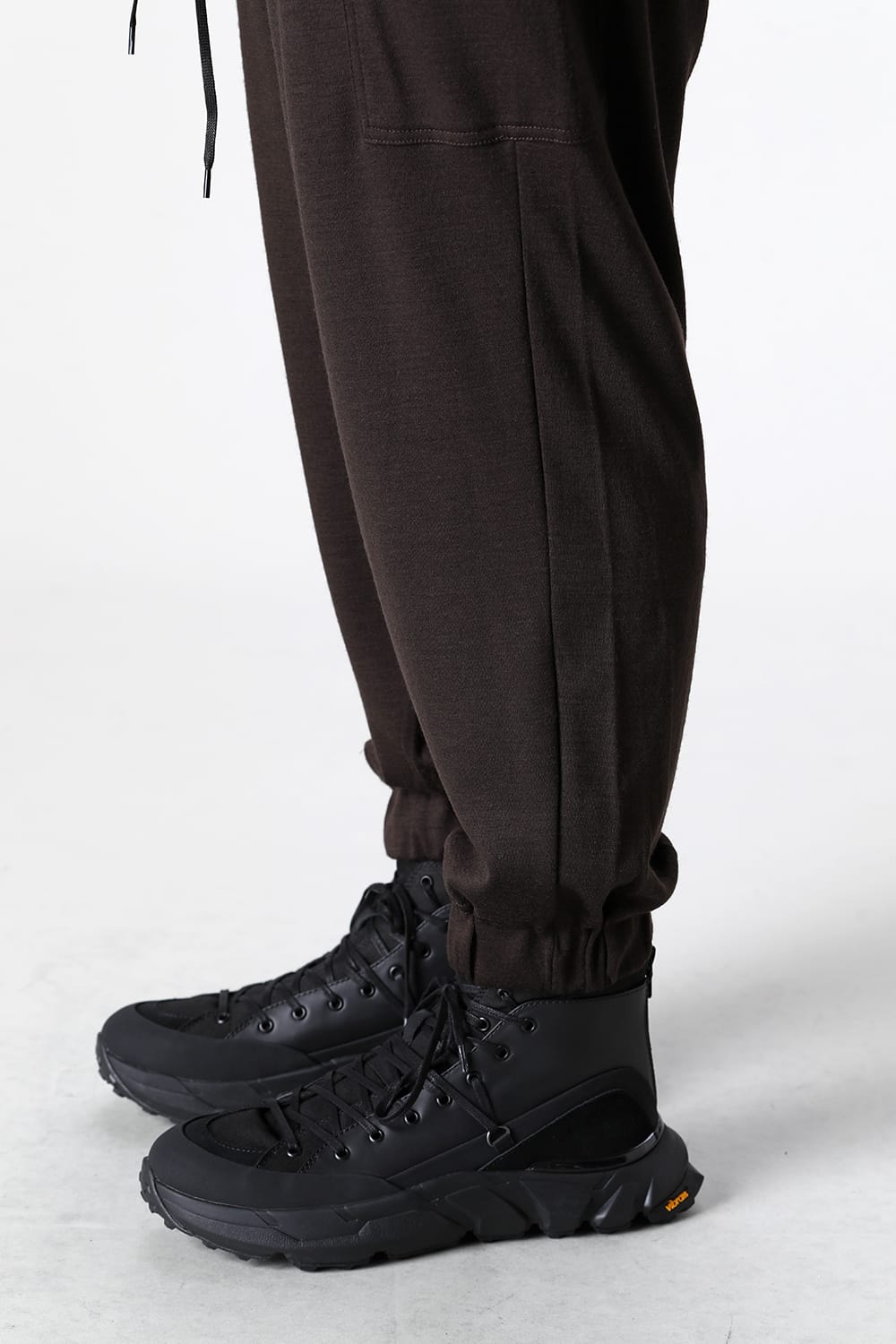 Wool Jersey Trousers Brown