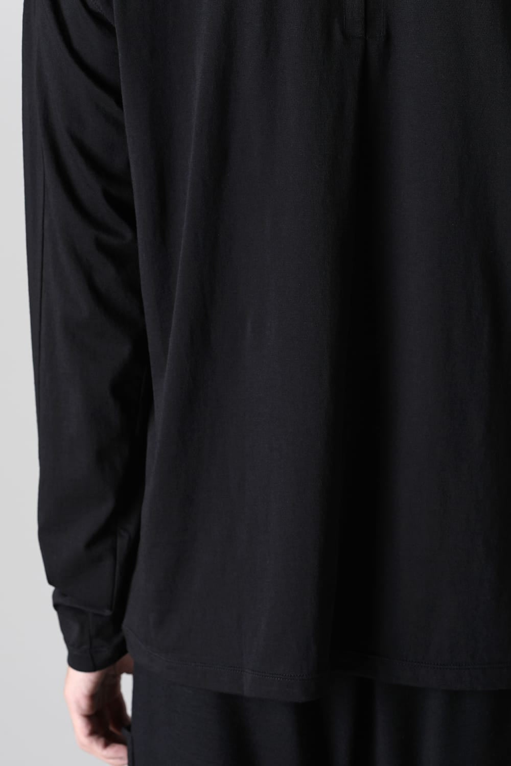 Cotton/Cashmere Long Sleeve T-Shirt Black