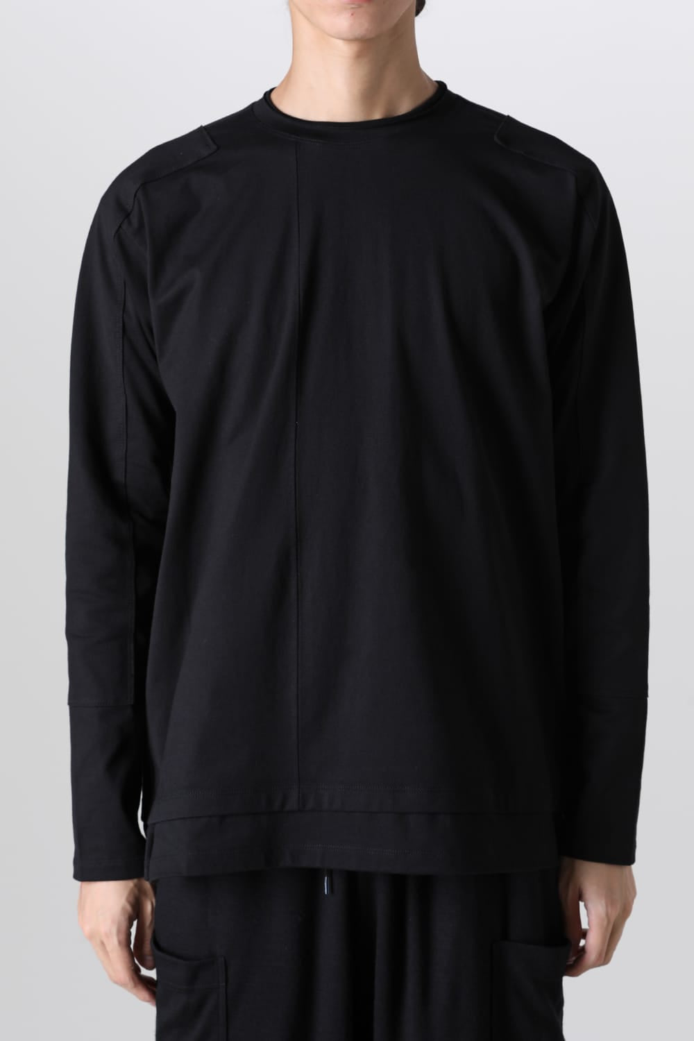 Cotton Jersey L/S T-Shirt Black