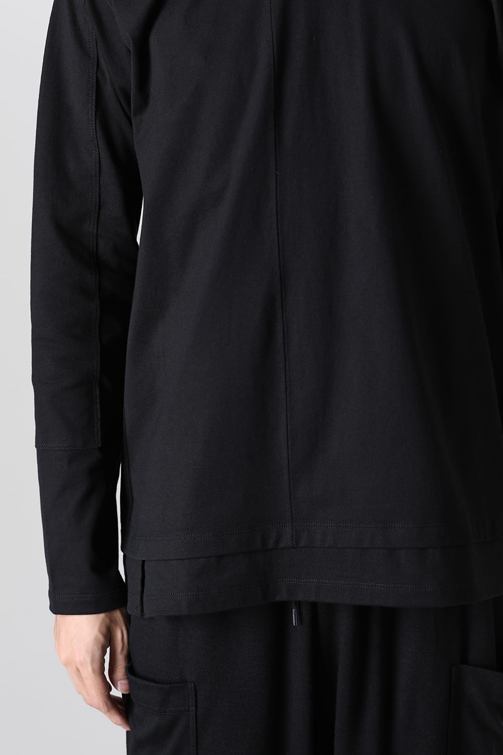 Cotton Jersey L/S T-Shirt Black