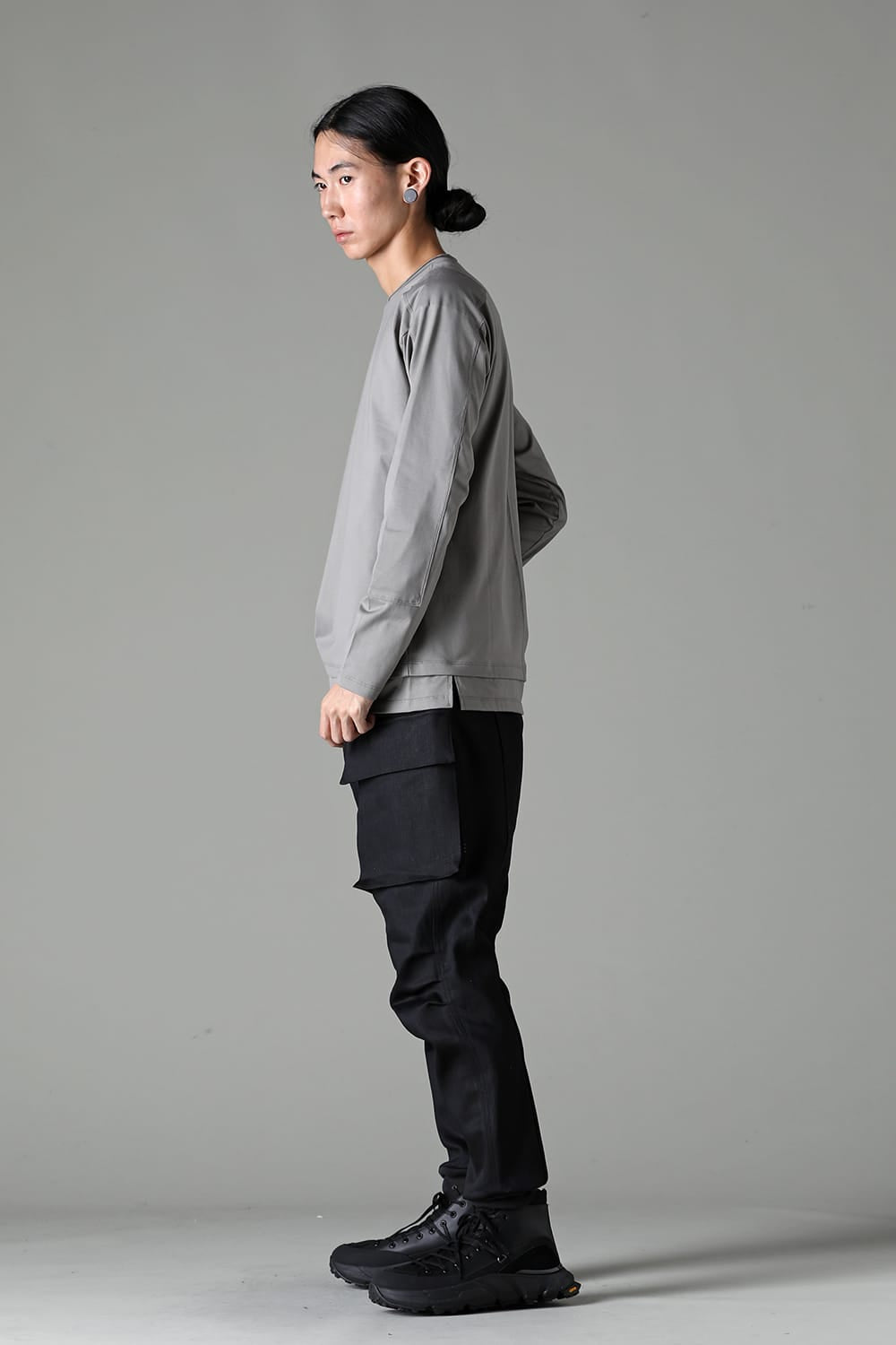 Cotton Jersey L/S T-Shirt Gray