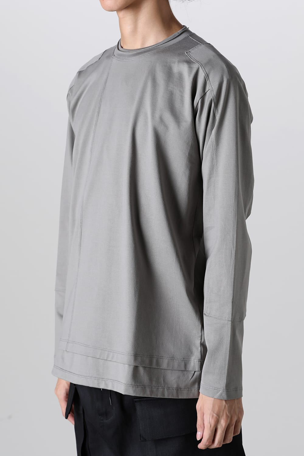 Cotton Jersey L/S T-Shirt Gray