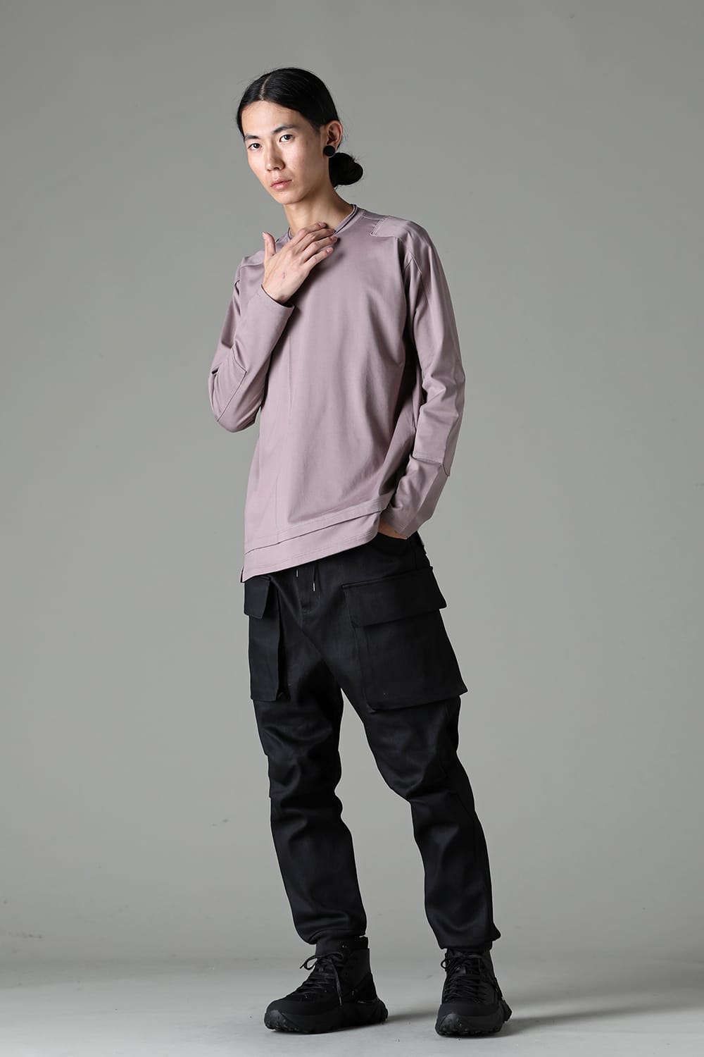 Cotton Jersey L/S T-Shirt Pink