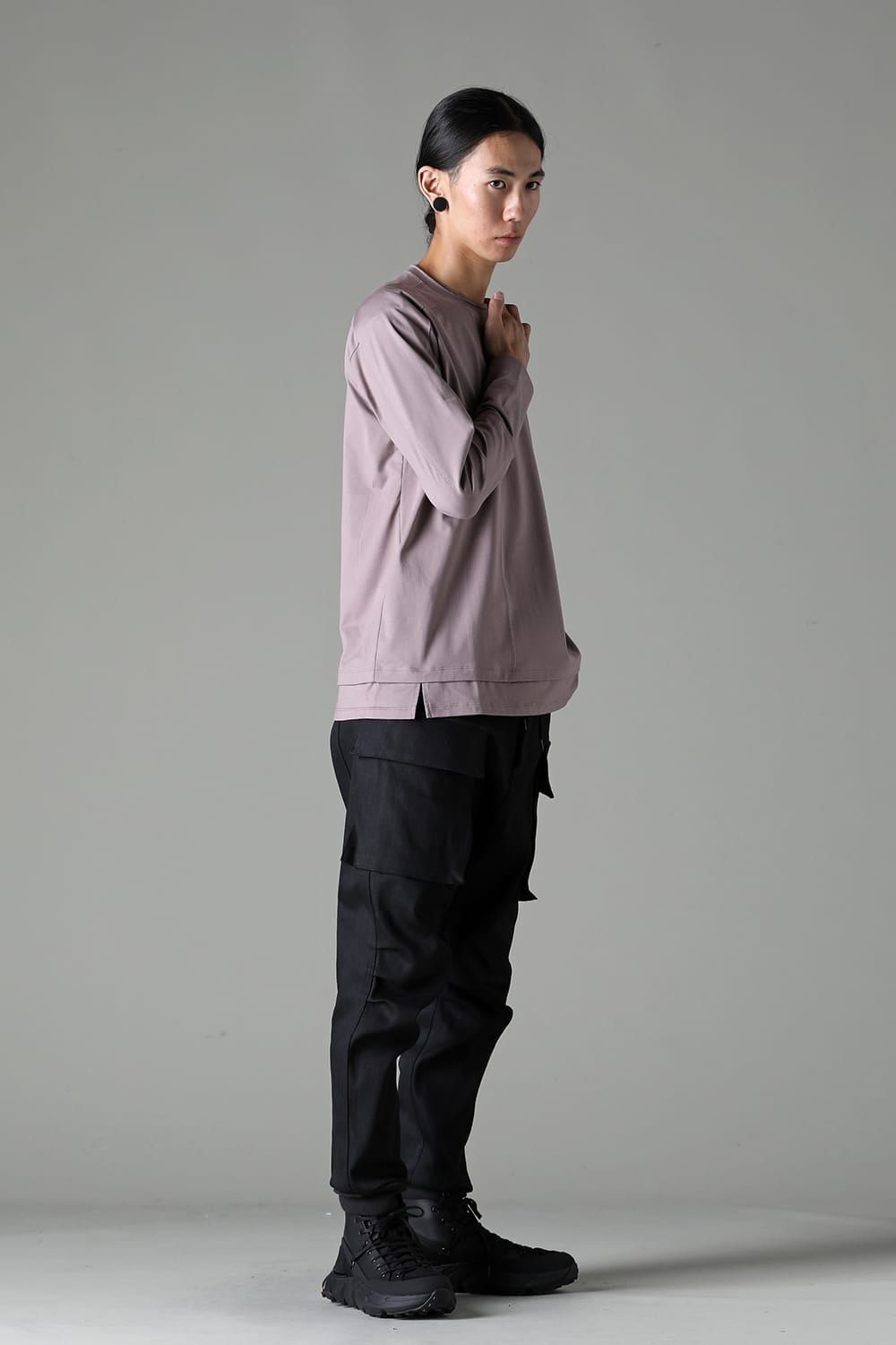 Cotton Jersey L/S T-Shirt Pink