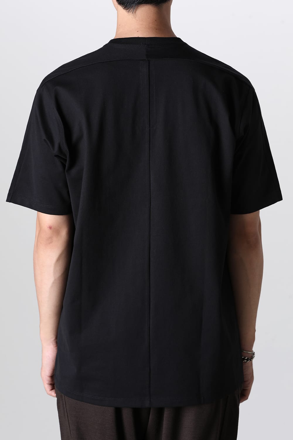 Cotton Jersey Embroidered S/S T-Shirt Black