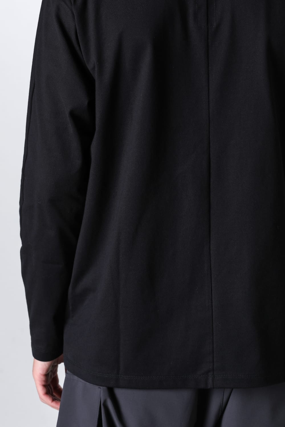 Embroidered L/S T-shirt Black