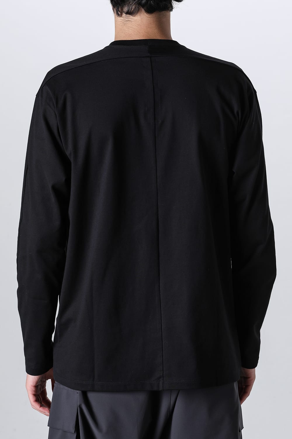 Embroidered L/S T-shirt Black