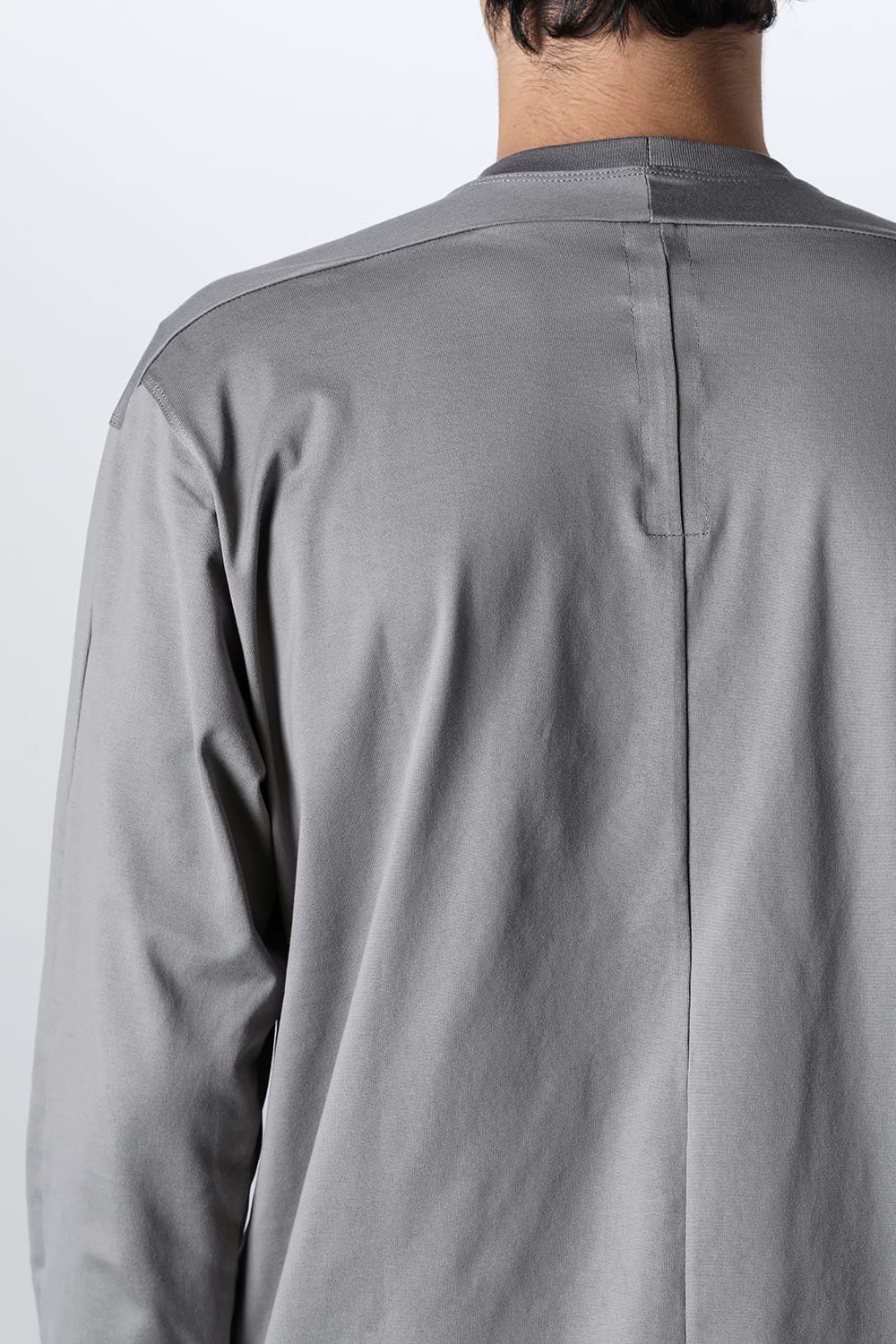 Embroidered L/S T-shirt Gray