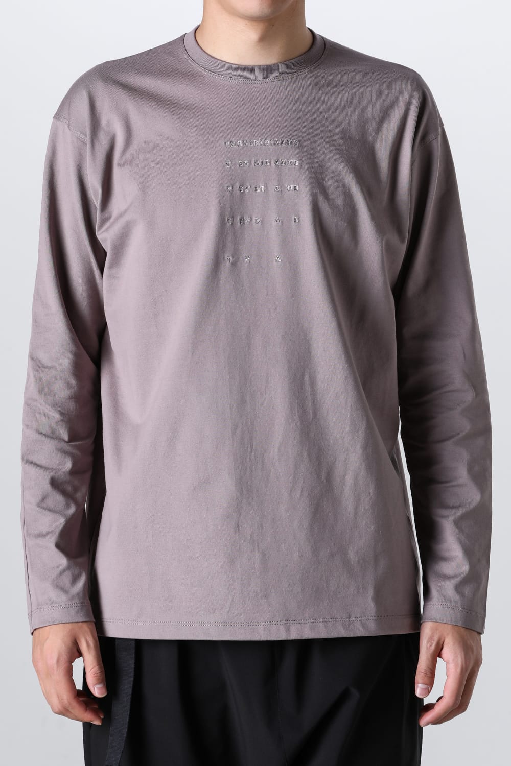 Embroidered L/S T-shirt Pink