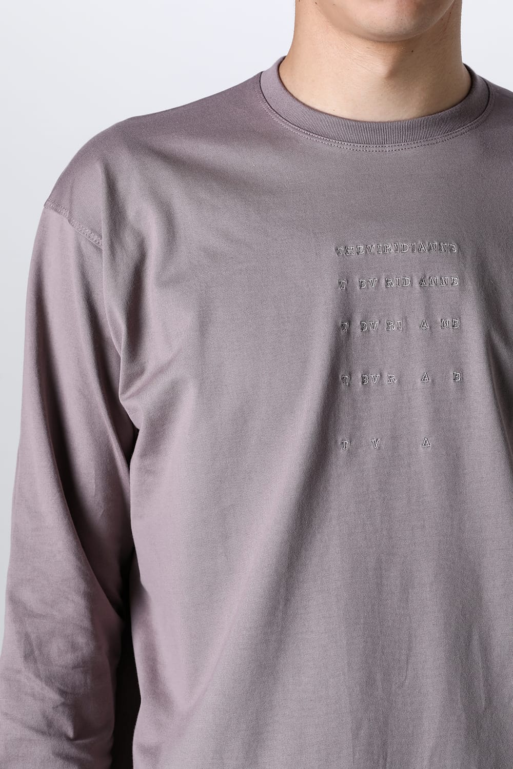 Embroidered L/S T-shirt Pink