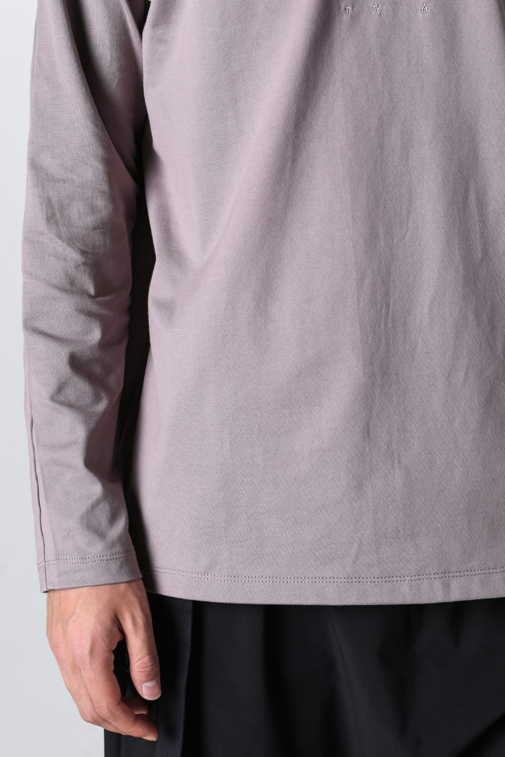 Embroidered L/S T-shirt Pink