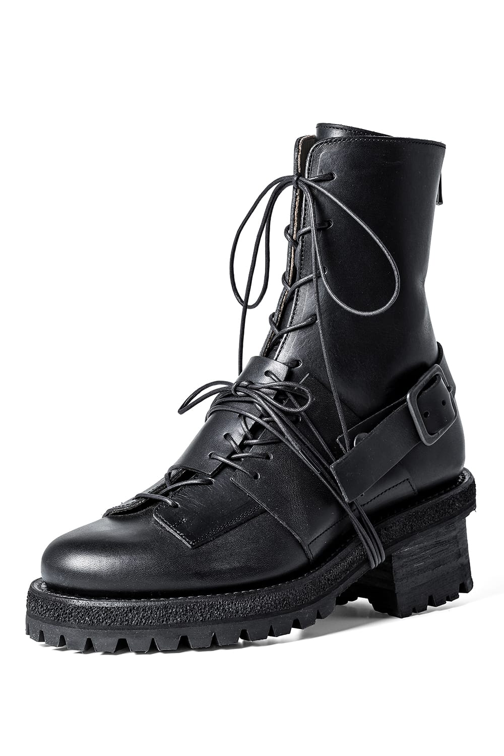 Layered Lace Up Boots