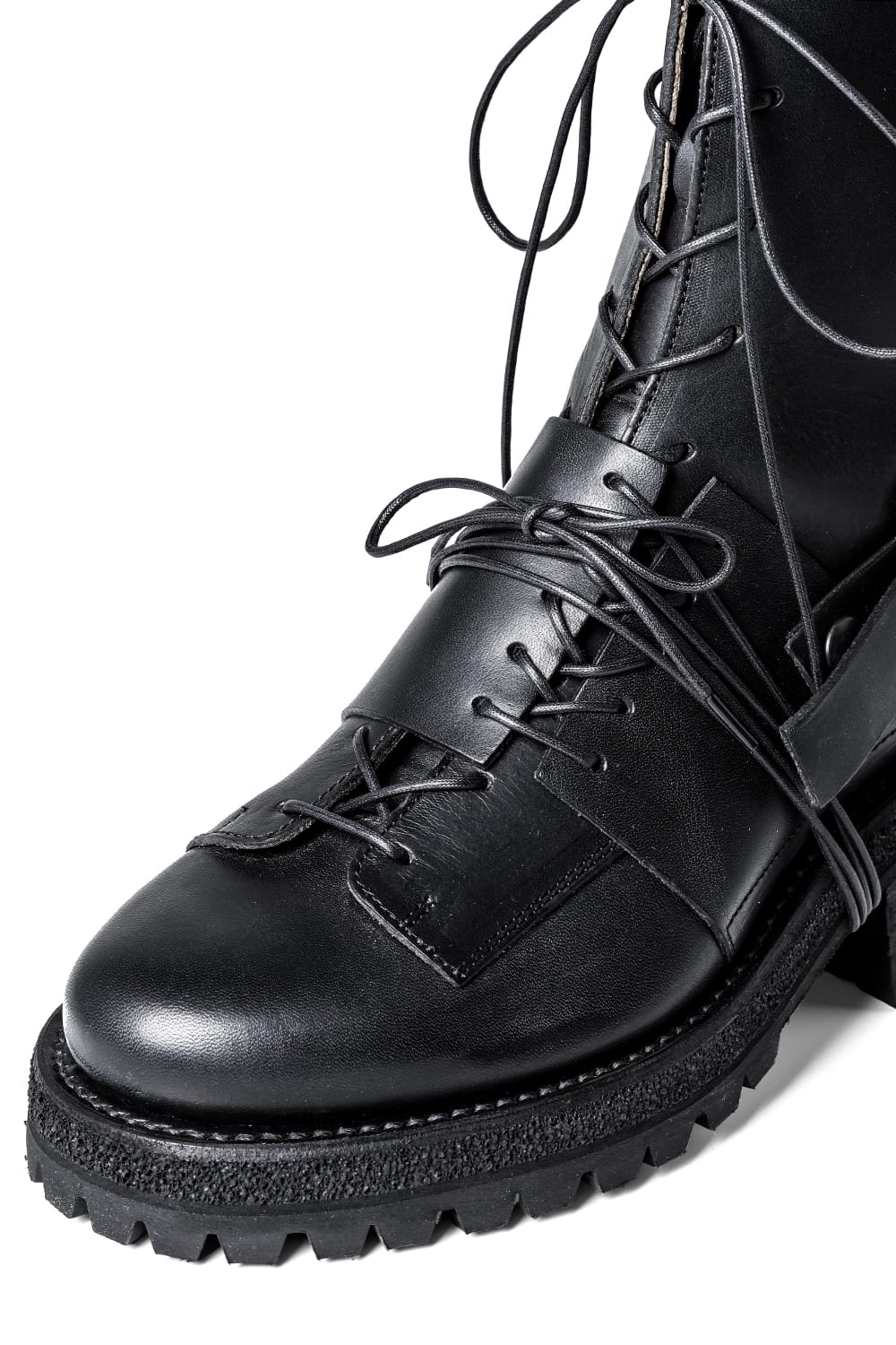 Layered Lace Up Boots