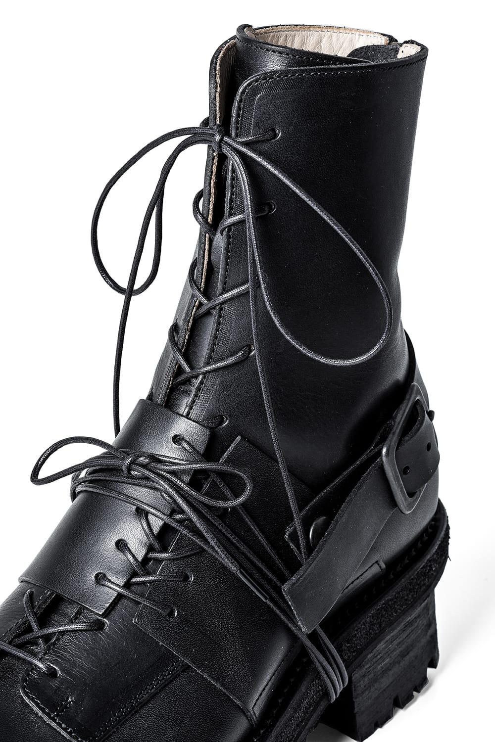 Layered Lace Up Boots