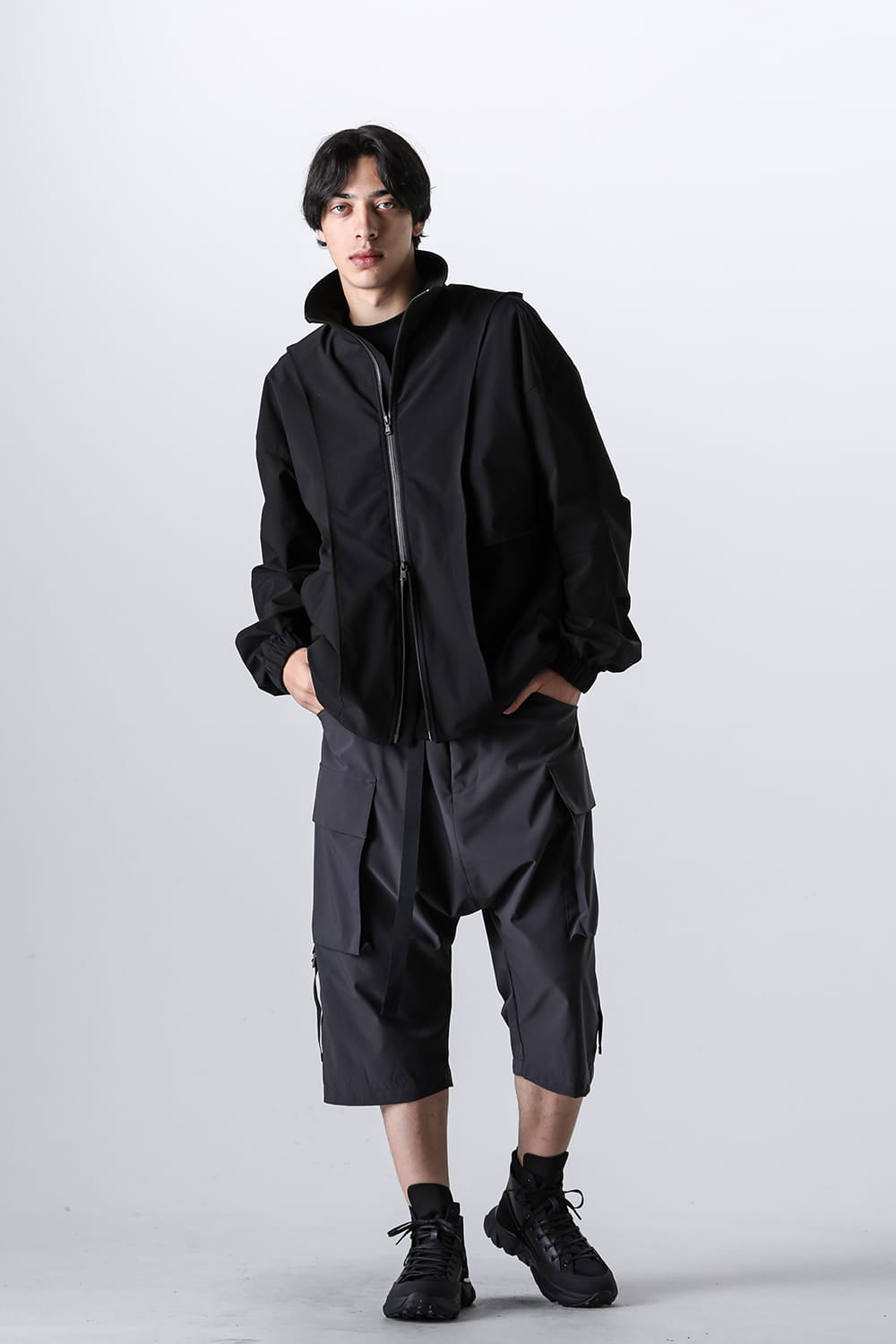 Water-Repellent Hooded Jacket