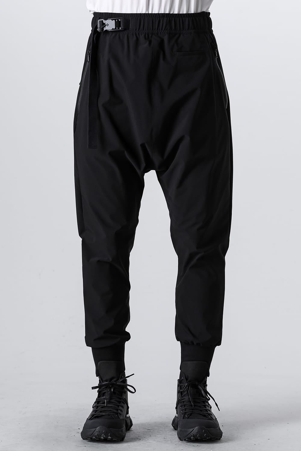 Water-Repellent Ribed Pants  Black