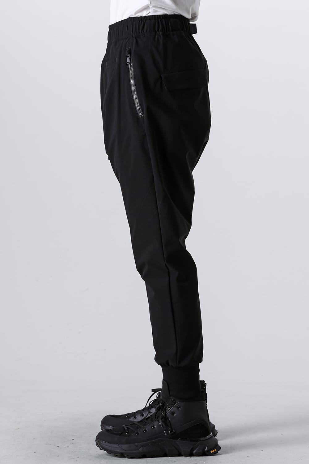 Water-Repellent Ribed Pants  Black