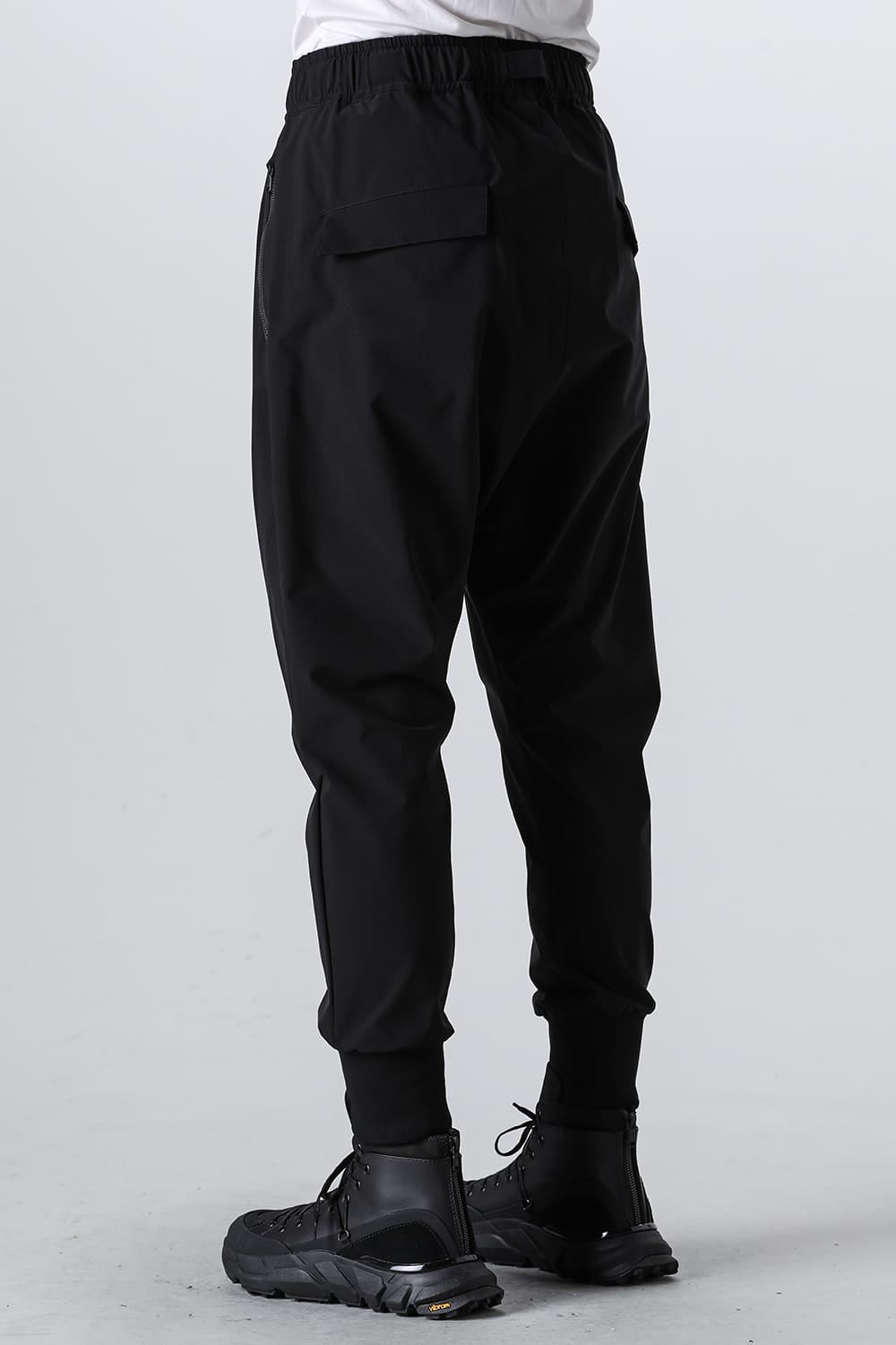 Water-Repellent Ribed Pants  Black