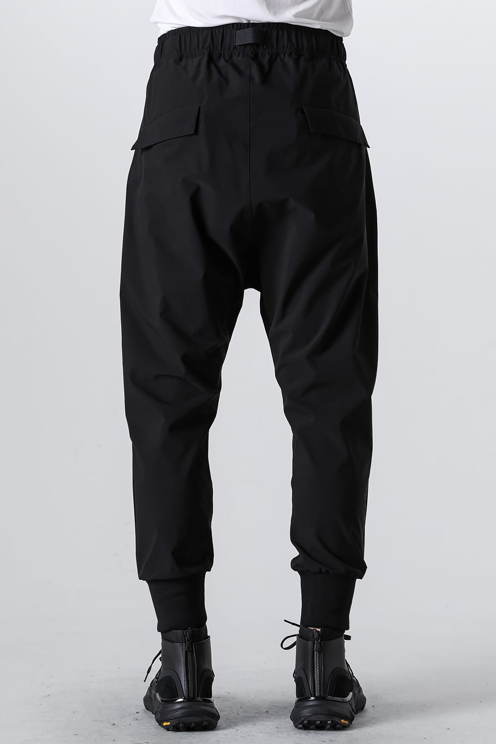 Water-Repellent Ribed Pants  Black