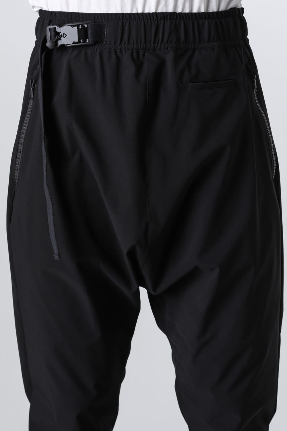 Water-Repellent Ribed Pants  Black