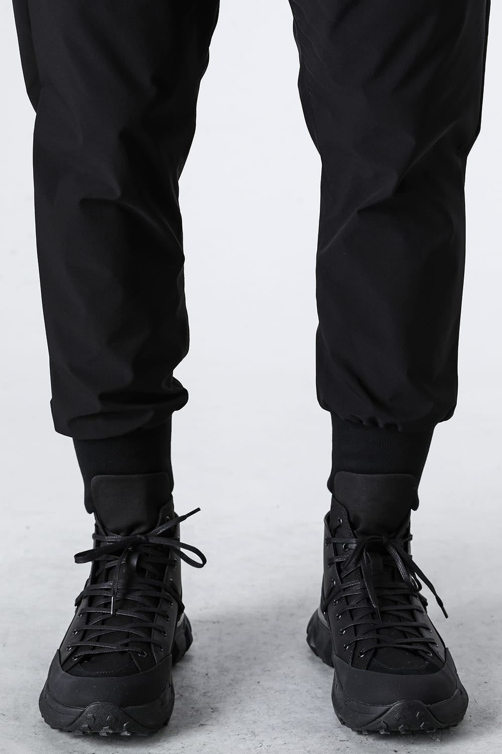 Water-Repellent Ribed Pants  Black