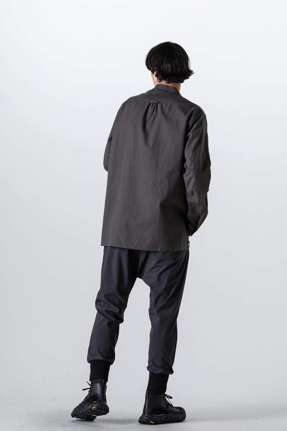 Water-Repellent Ribed Pants  Dark Gray