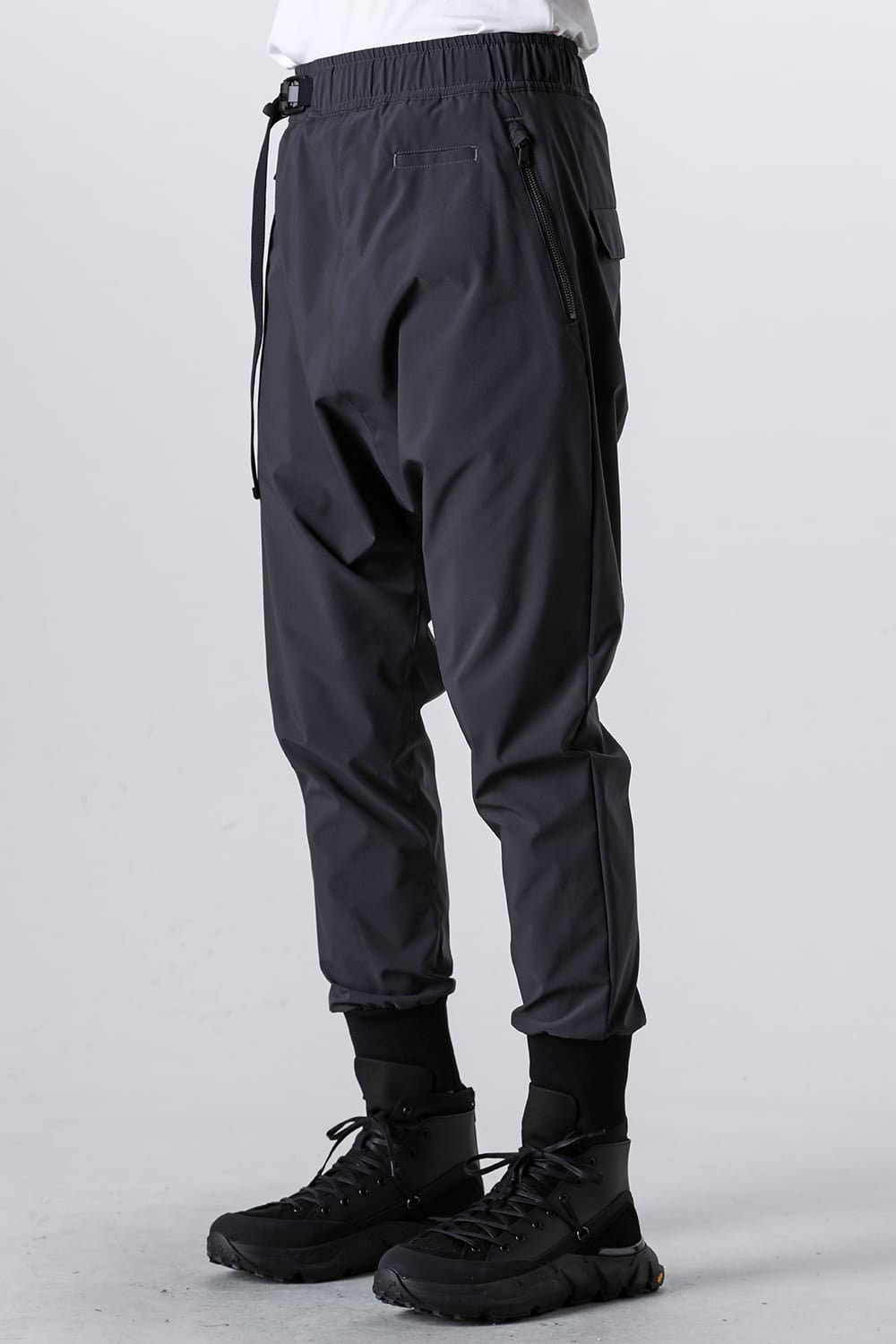 Water-Repellent Ribed Pants  Dark Gray