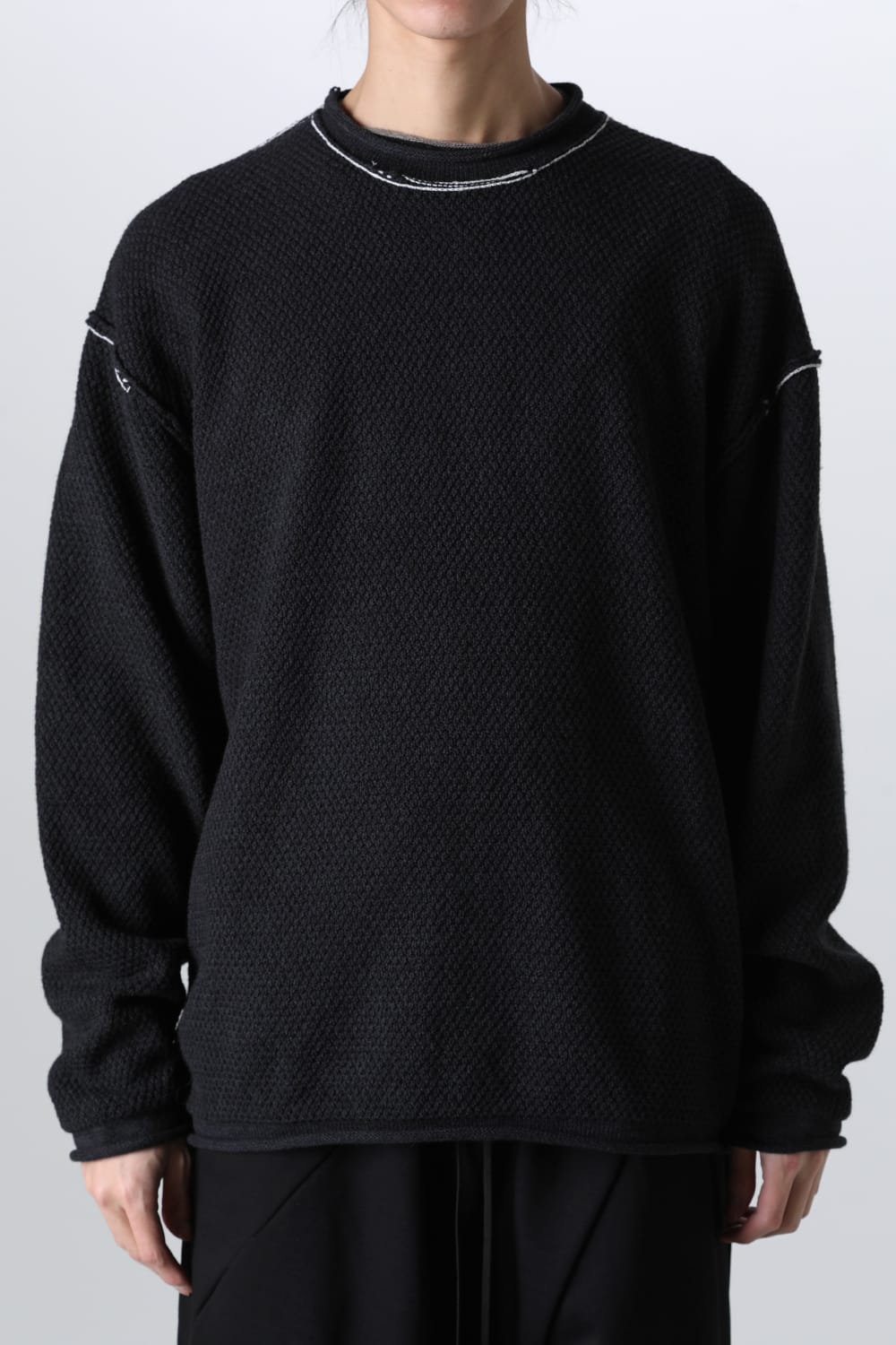 7G Pullover Sweater Black