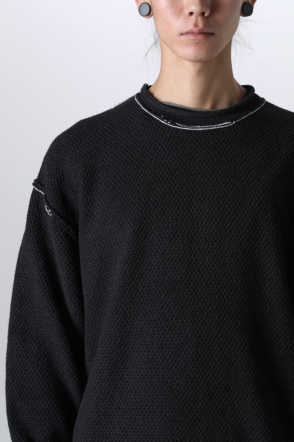 7G Pullover Sweater Black