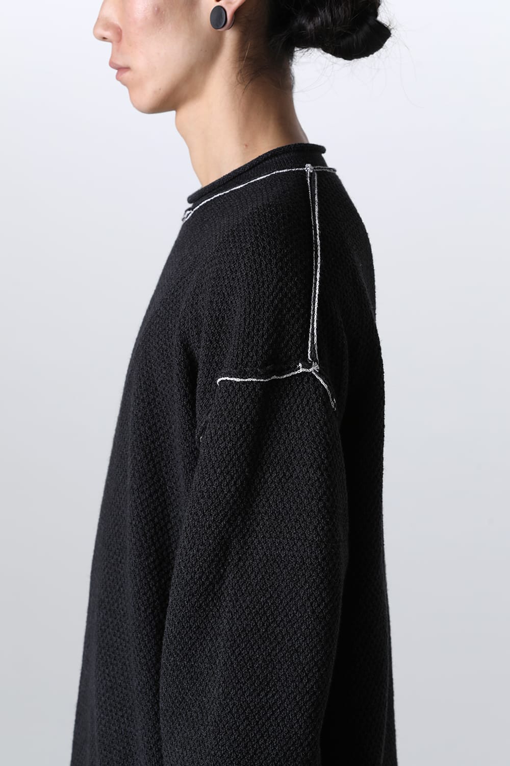 7G Pullover Sweater Black