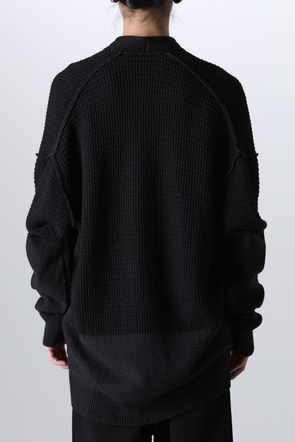 7G Knit Cardigan Black