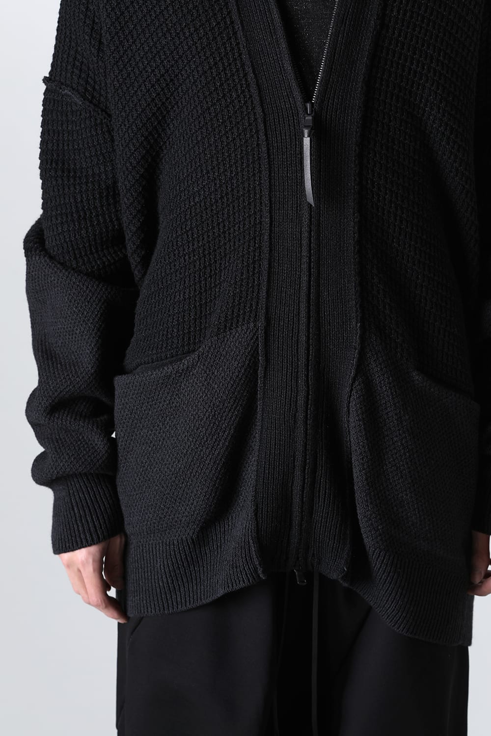 7G Knit Cardigan  Black