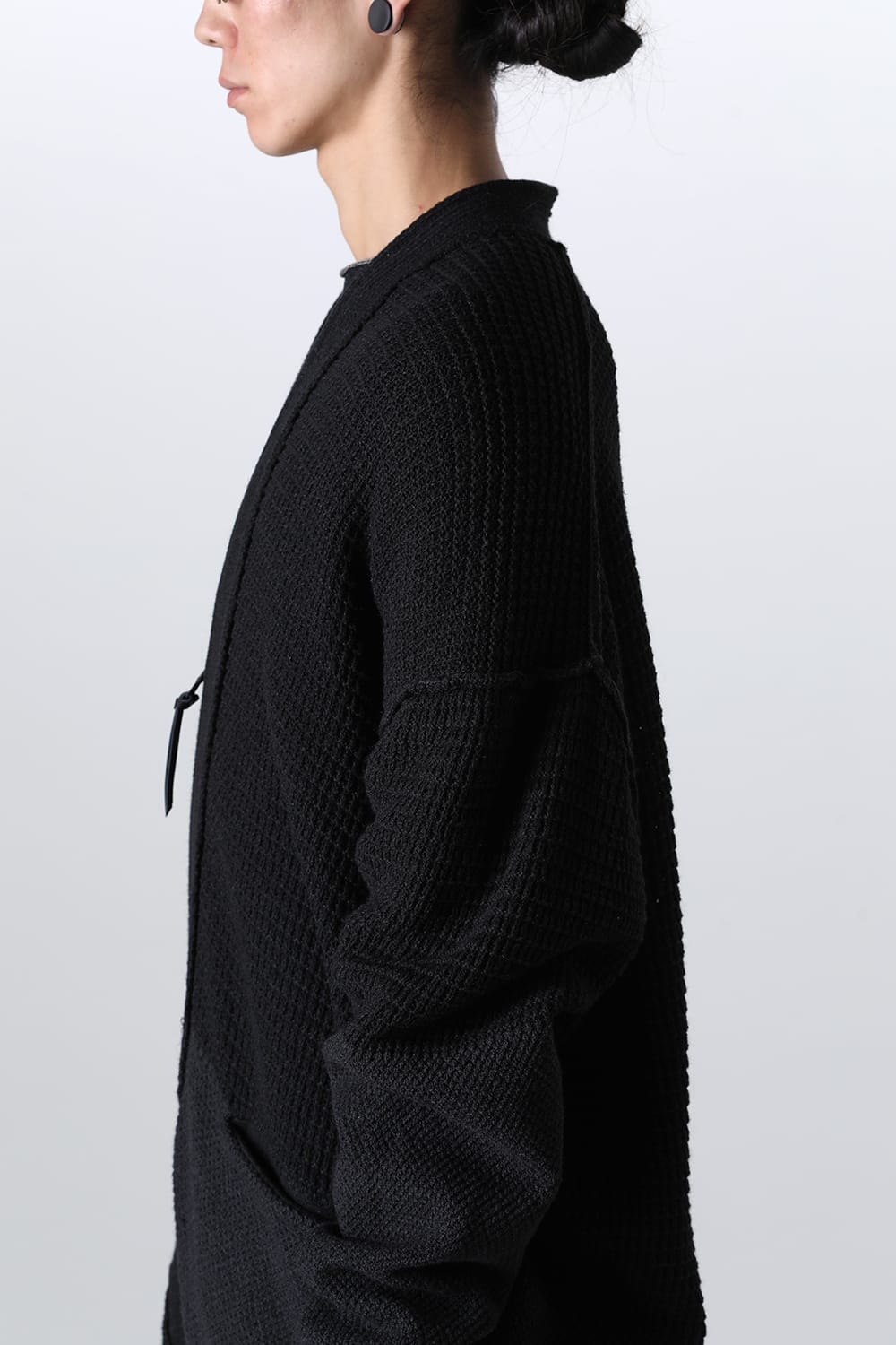 7G Knit Cardigan  Black