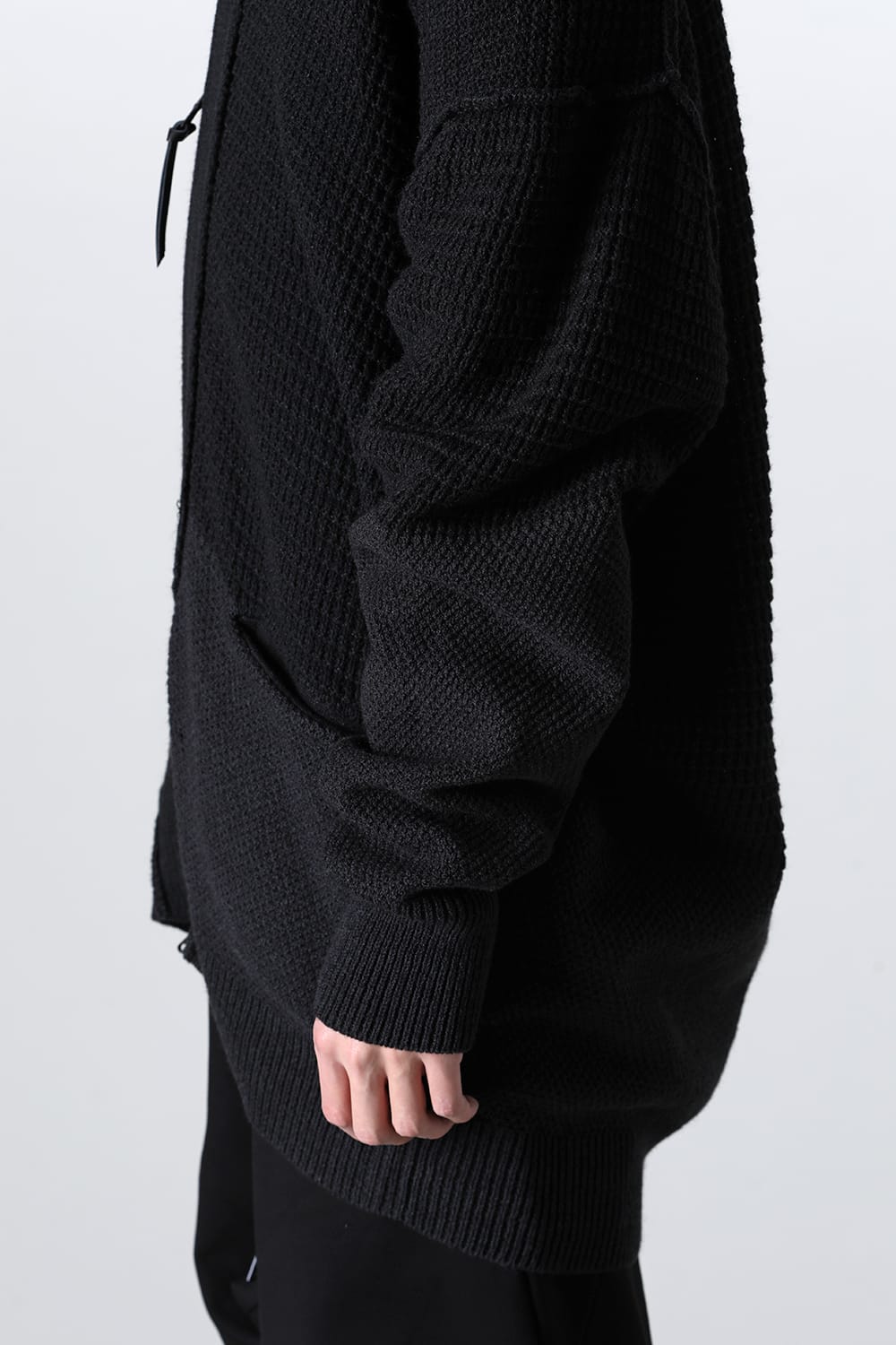 7G Knit Cardigan  Black