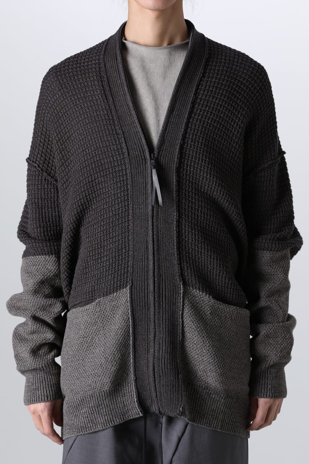 7G Knit Cardigan  Gray