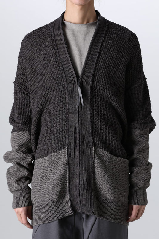 7G Knit Cardigan Gray