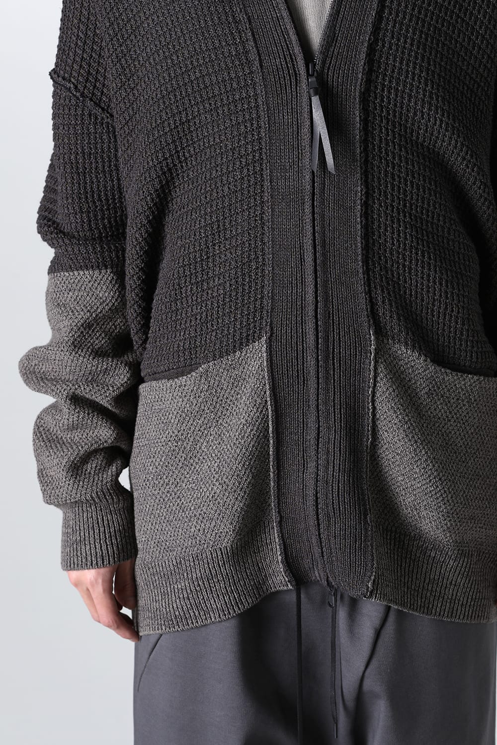 7G Knit Cardigan  Gray