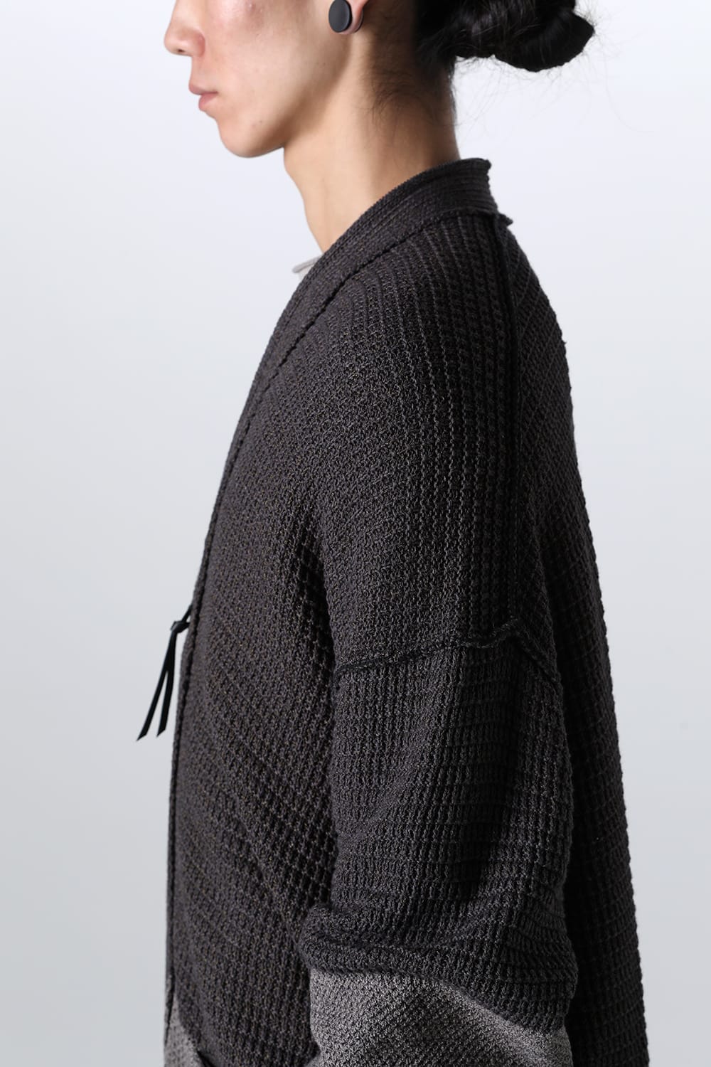 7G Knit Cardigan  Gray