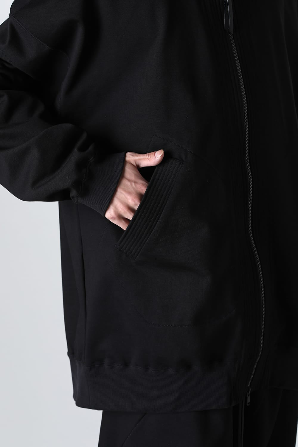 Sweat Long Hoodie Black