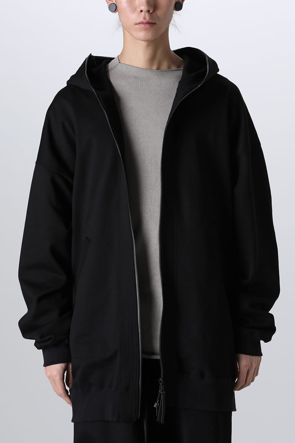 Sweat Long Hoodie Black