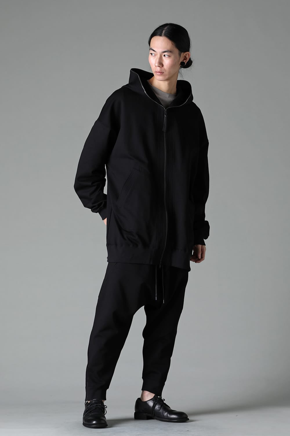 Sweat Long Hoodie Black