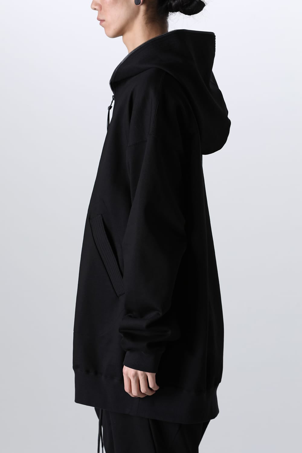 Sweat Long Hoodie Black