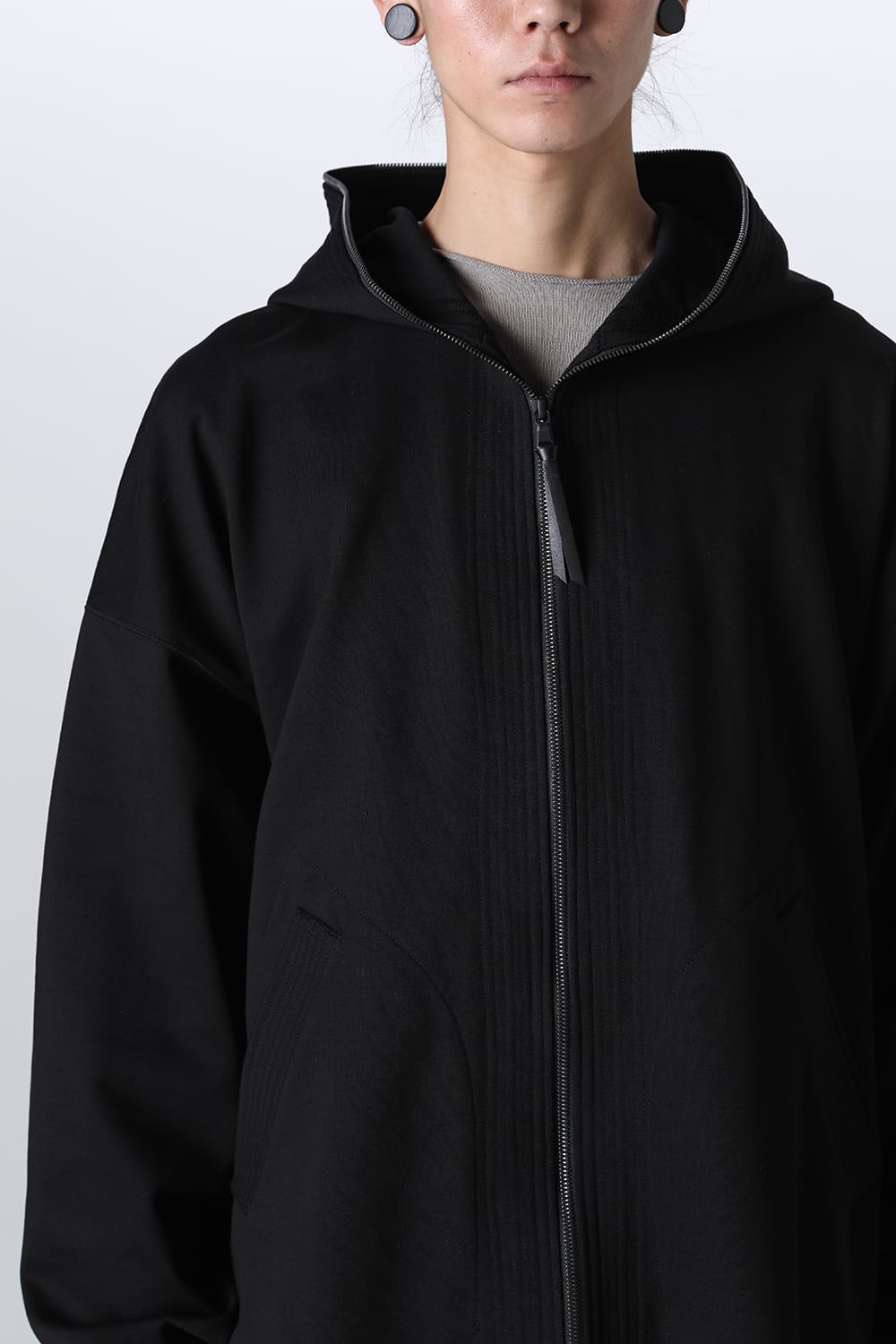 Sweat Long Hoodie Black