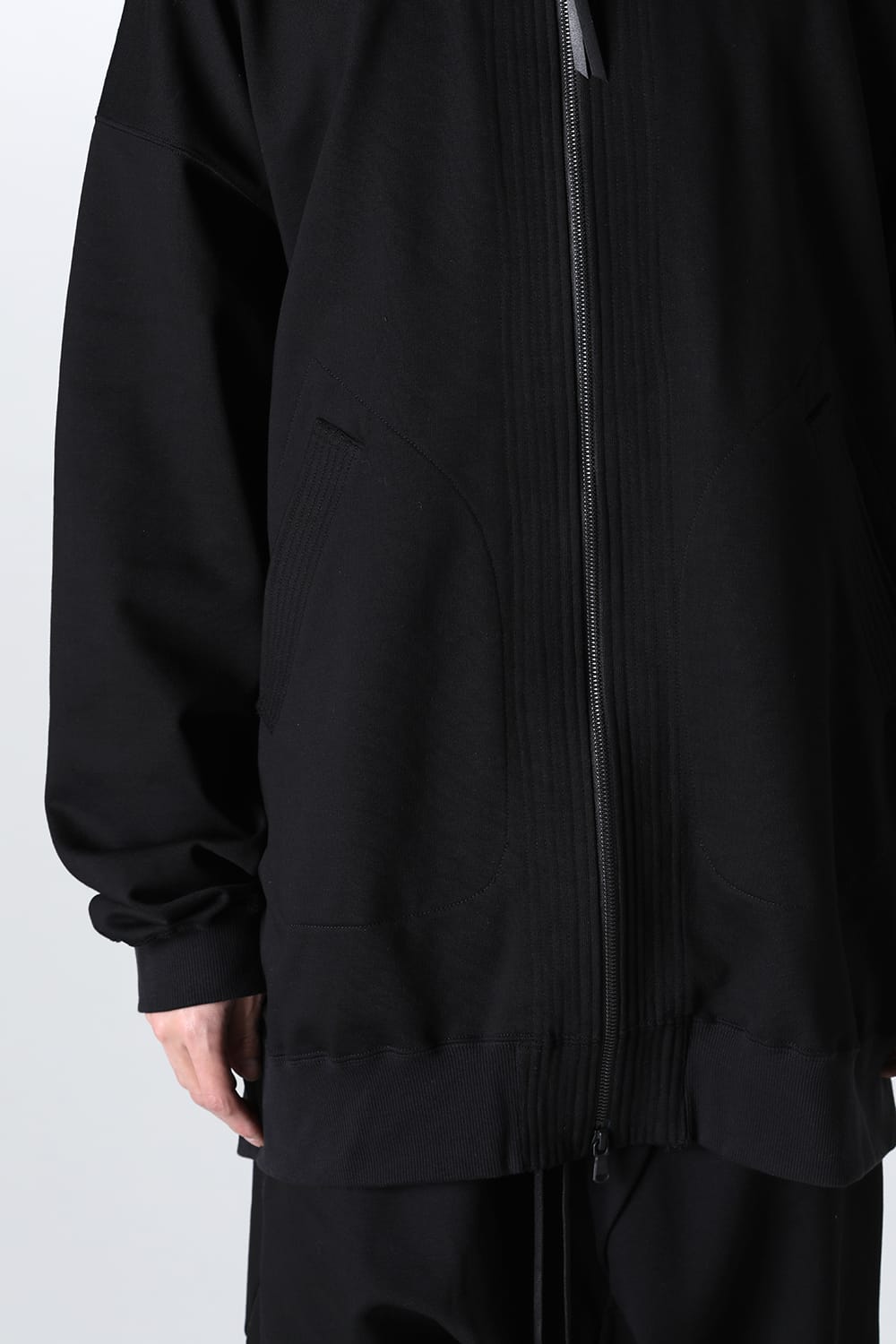 Sweat Long Hoodie Black