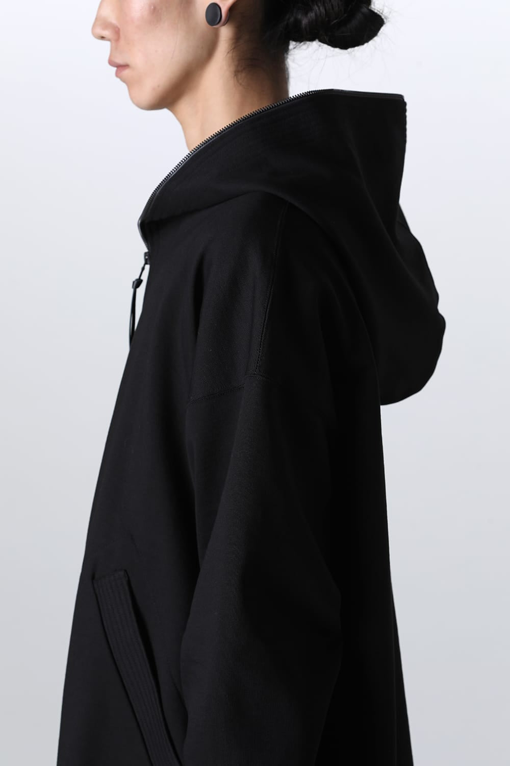 Sweat Long Hoodie Black